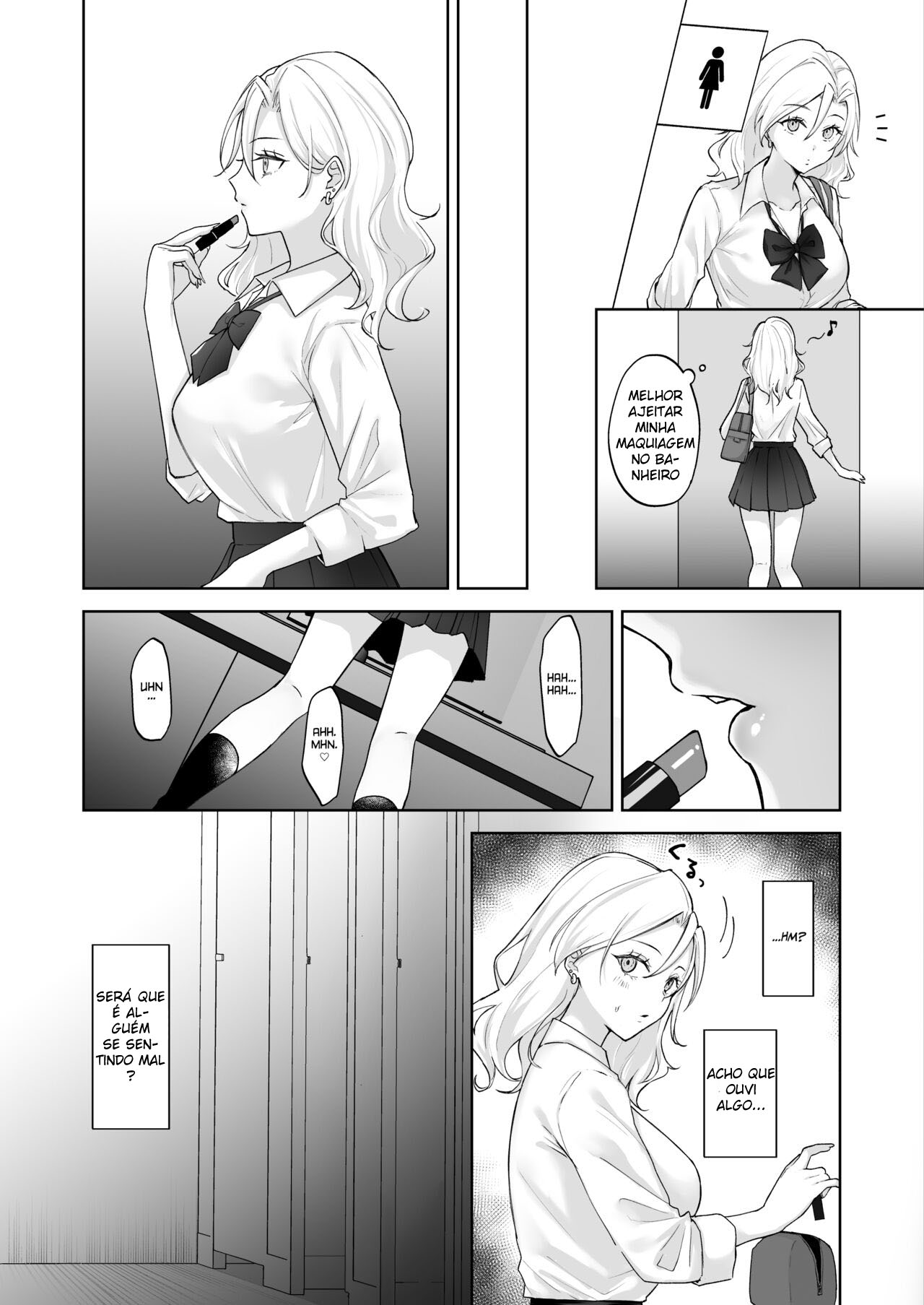 Uma Gal Virgem Que se Tornou um Onahole para uma Jovem Futanari — página 3