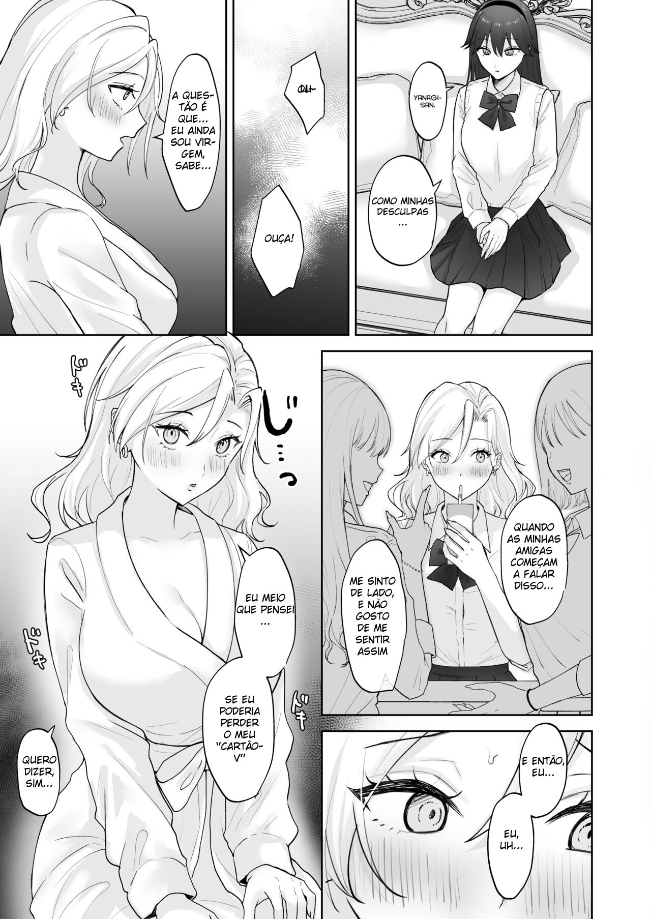 Uma Gal Virgem Que se Tornou um Onahole para uma Jovem Futanari — página 10