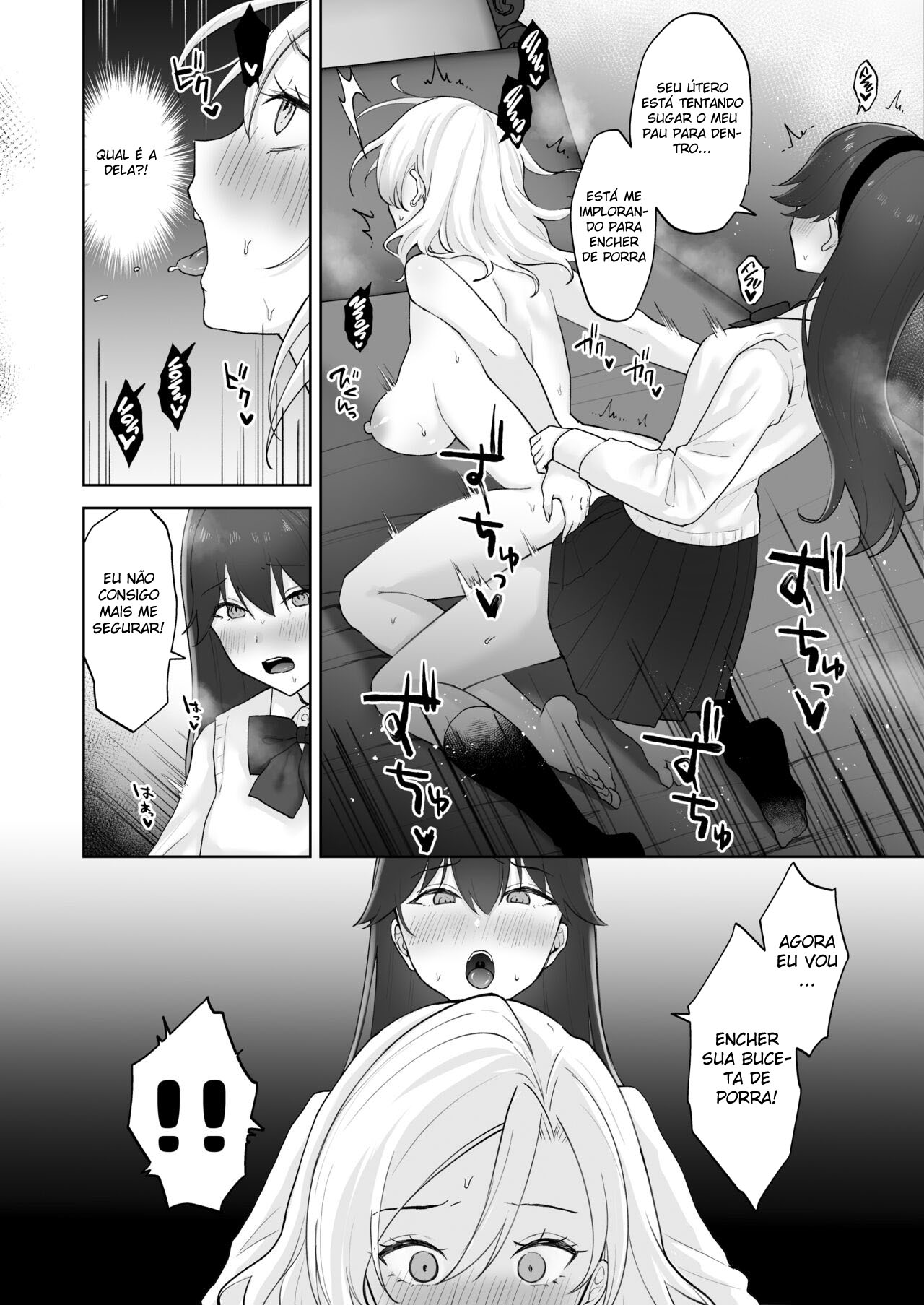 Uma Gal Virgem Que se Tornou um Onahole para uma Jovem Futanari — página 33
