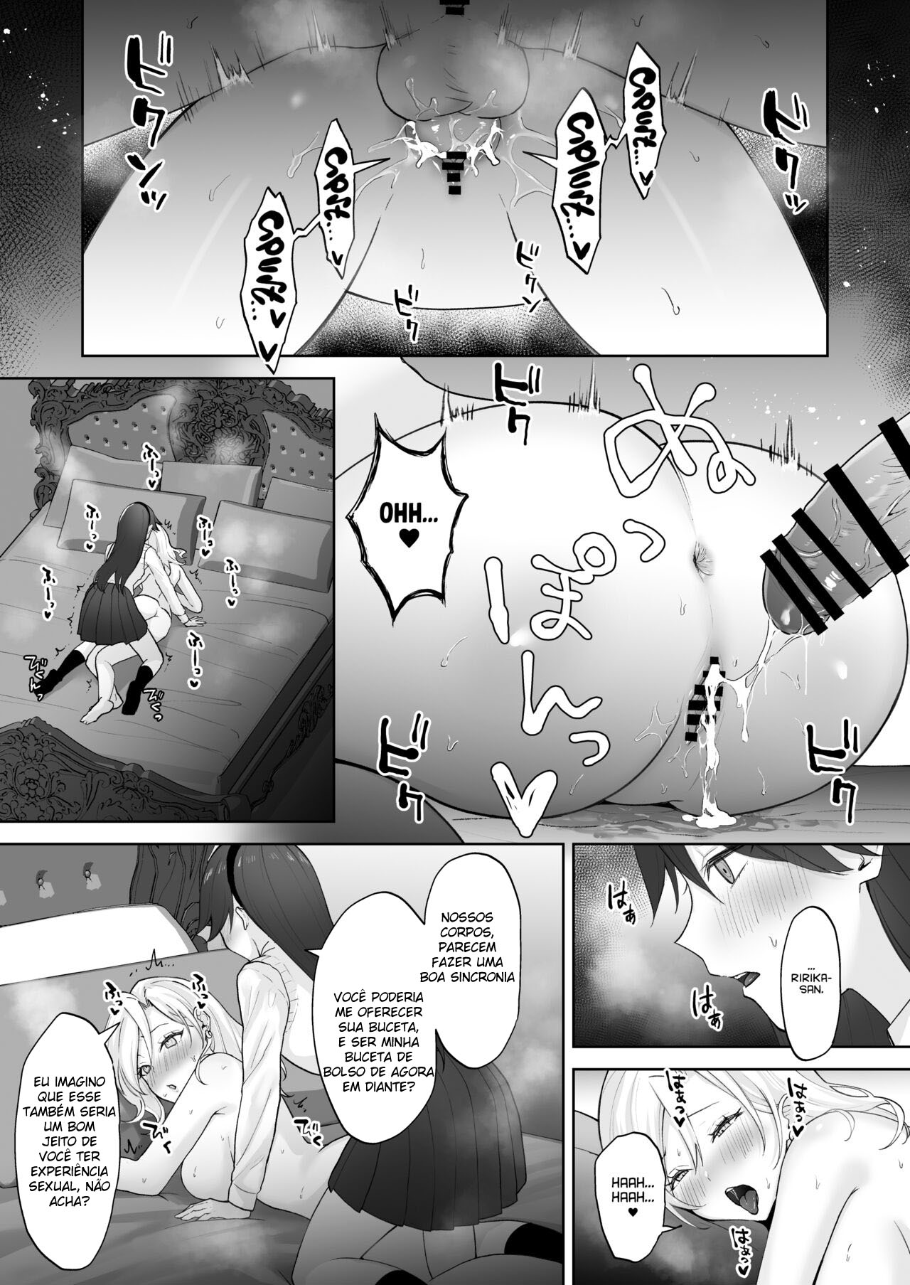 Uma Gal Virgem Que se Tornou um Onahole para uma Jovem Futanari — página 36